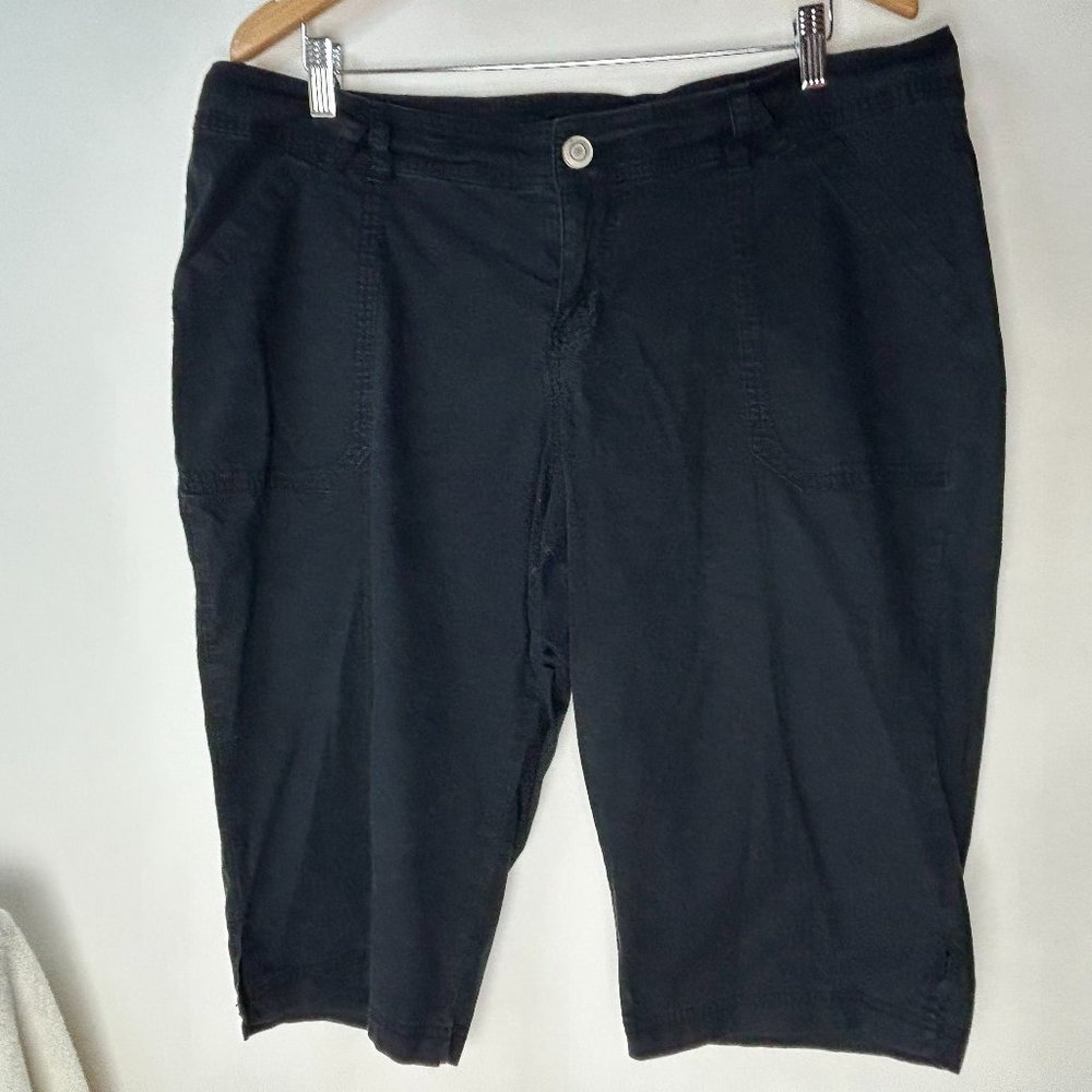 Lane Bryant Black Capri‎ Pants Women's 16